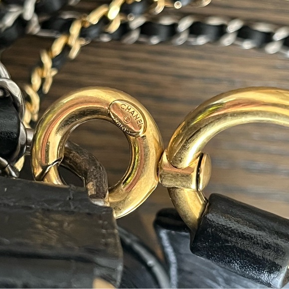 CHANEL Crocodile Embossed Calfskin Gabrielle Coco Hobo Small Bag 💯 Authentic - Picture 11 of 15